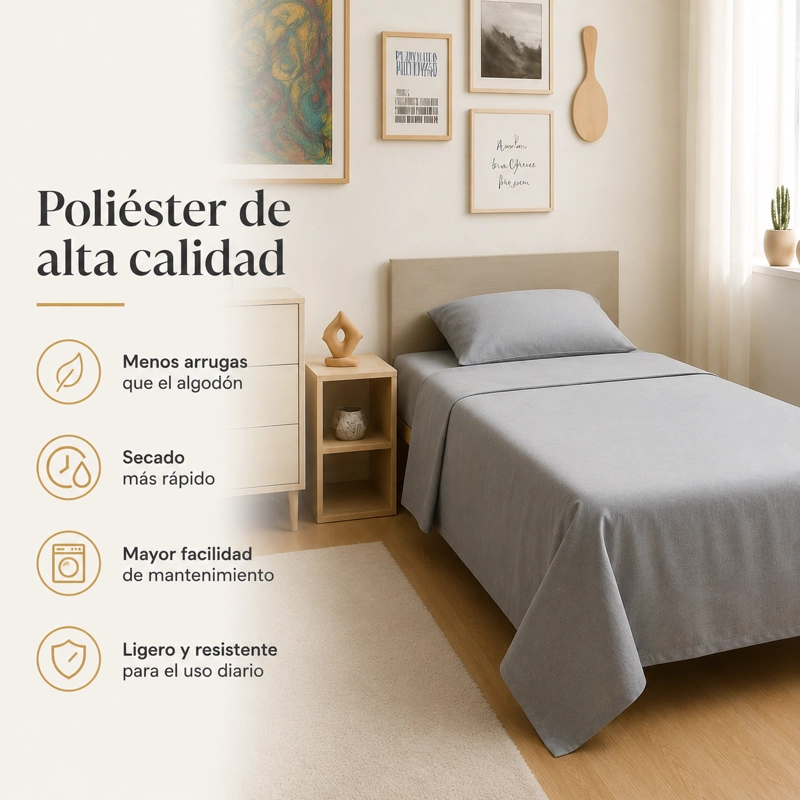 SABANAS 1.5 PLAZA POLIALGODON ALTA CALIDAD 804 - 8