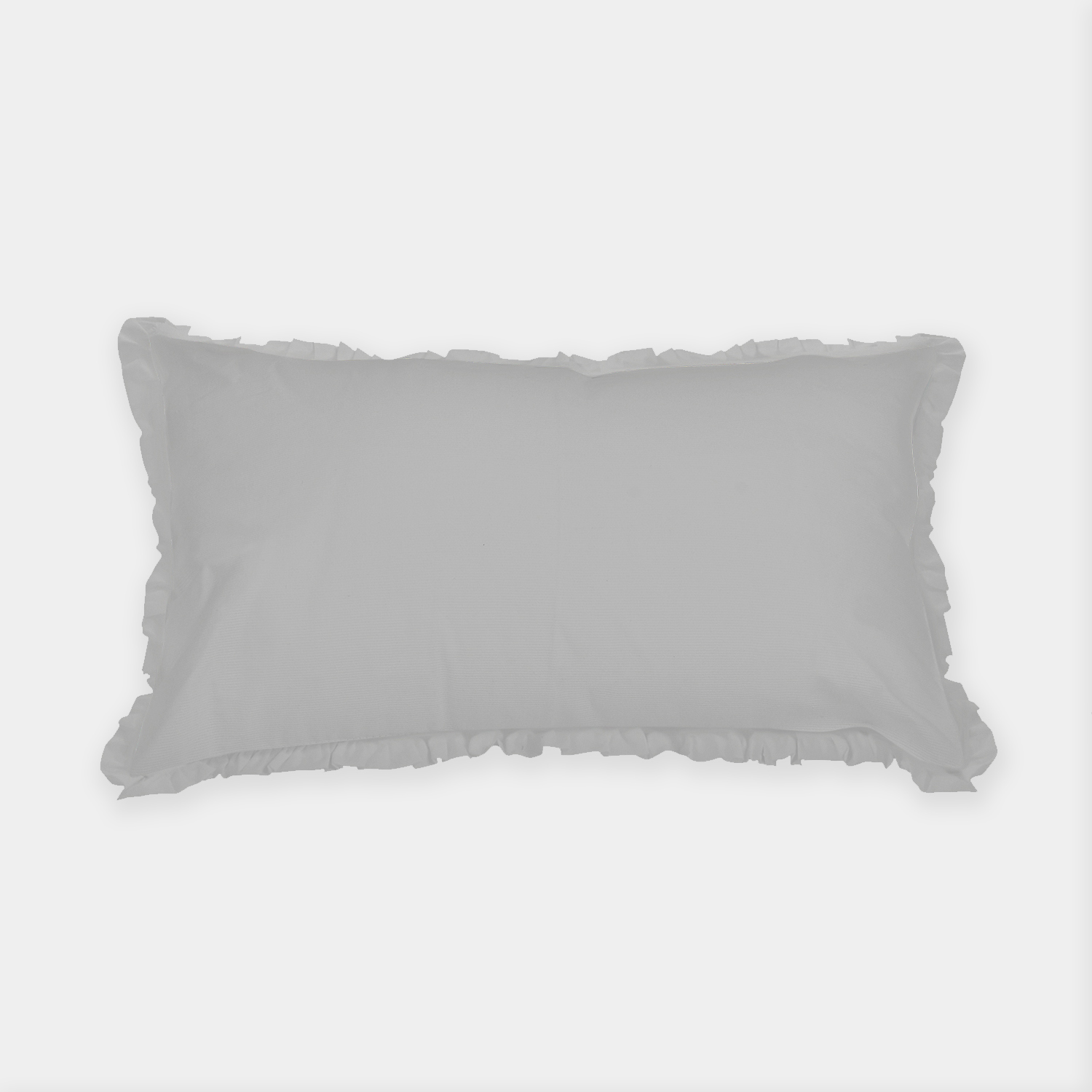 COJÍN NINA HERRERA BÁSICO LISA PIQUÉ 30 X 45 CM GRIS - 1