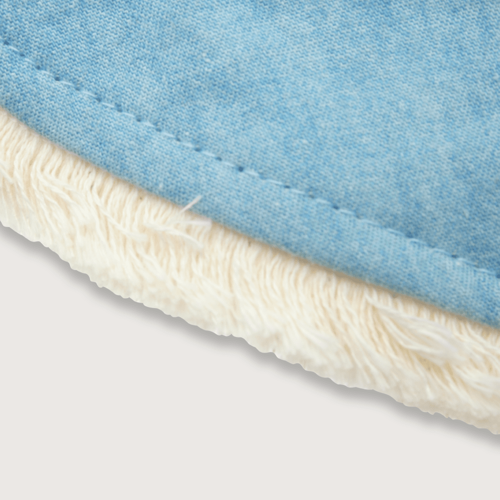 GORRO DE NIÑA DENIM DESFLECADO CELESTE (S - XL) - 2