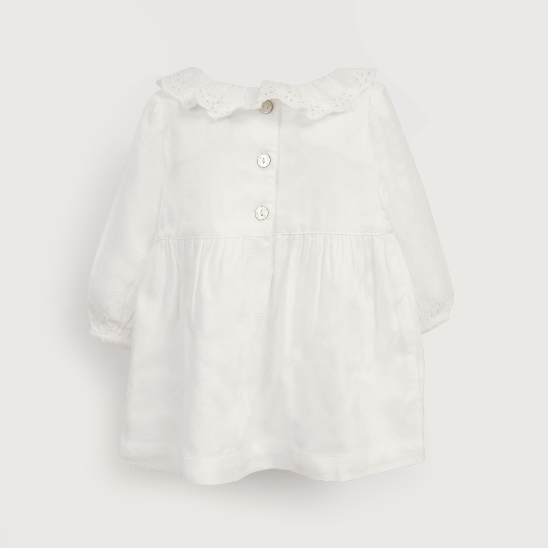 VESTIDO ALGODÓN NIÑA OPALINE BLANCO 39837 - 2