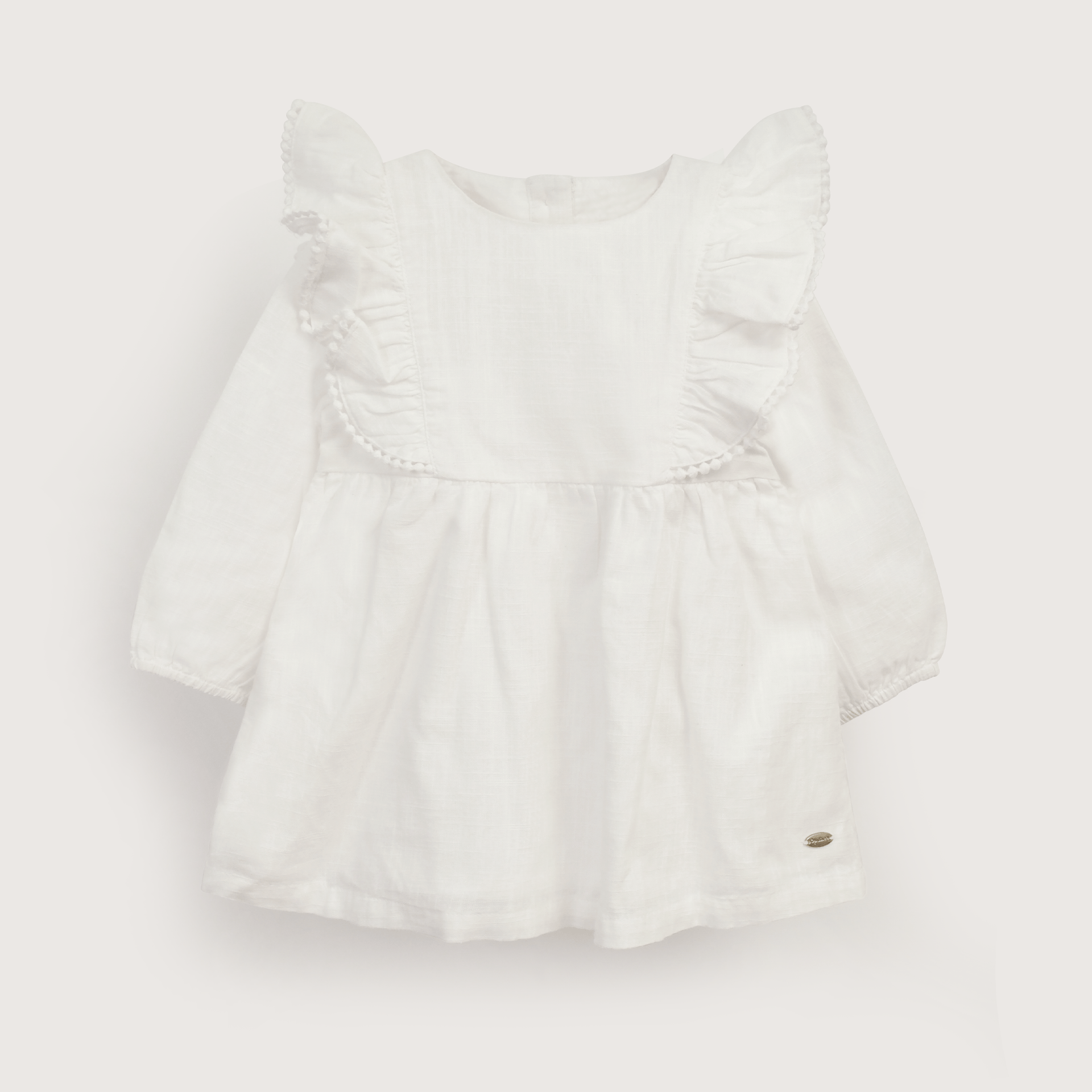 VESTIDO ALGODÓN NIÑA OPALINE BLANCO 39836 - 1