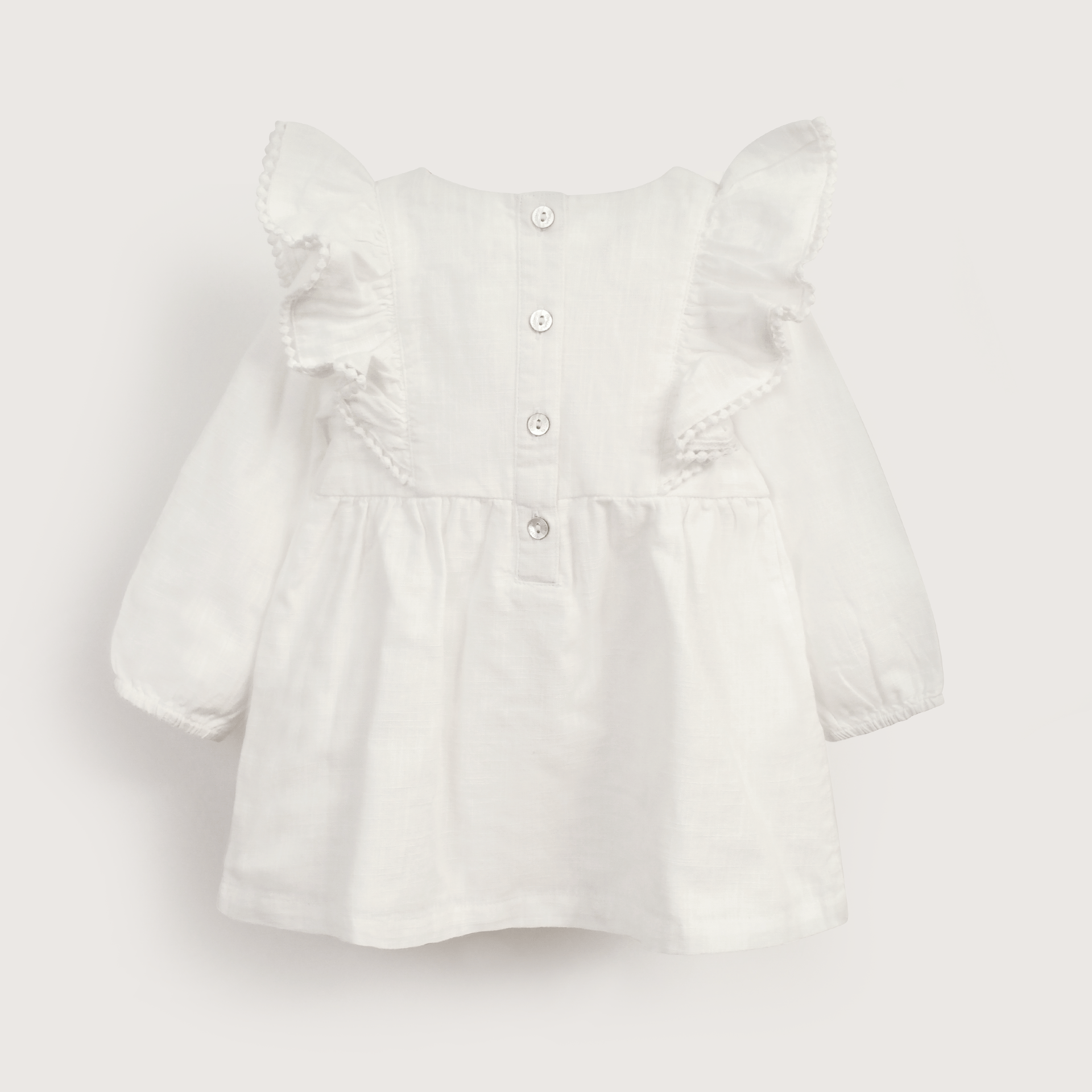 VESTIDO ALGODÓN NIÑA OPALINE BLANCO 39836 - 2