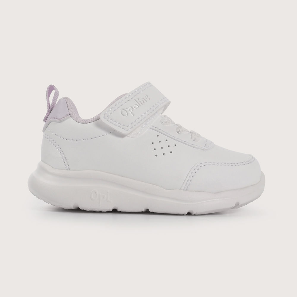 ZAPATILLA DEPORTIVA BLANCA DE NIÑA OPALINE - 2