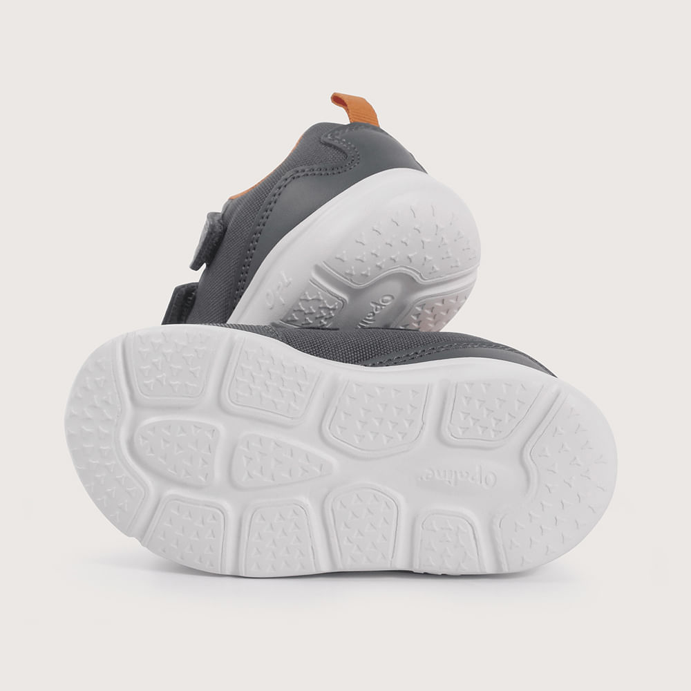 ZAPATILLA DEPORTIVA GRIS DE NIÑO OPALINE - 3