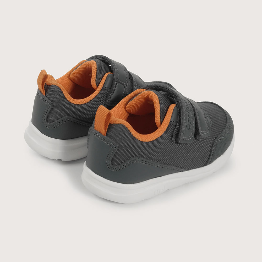 ZAPATILLA DEPORTIVA GRIS DE NIÑO OPALINE - 5