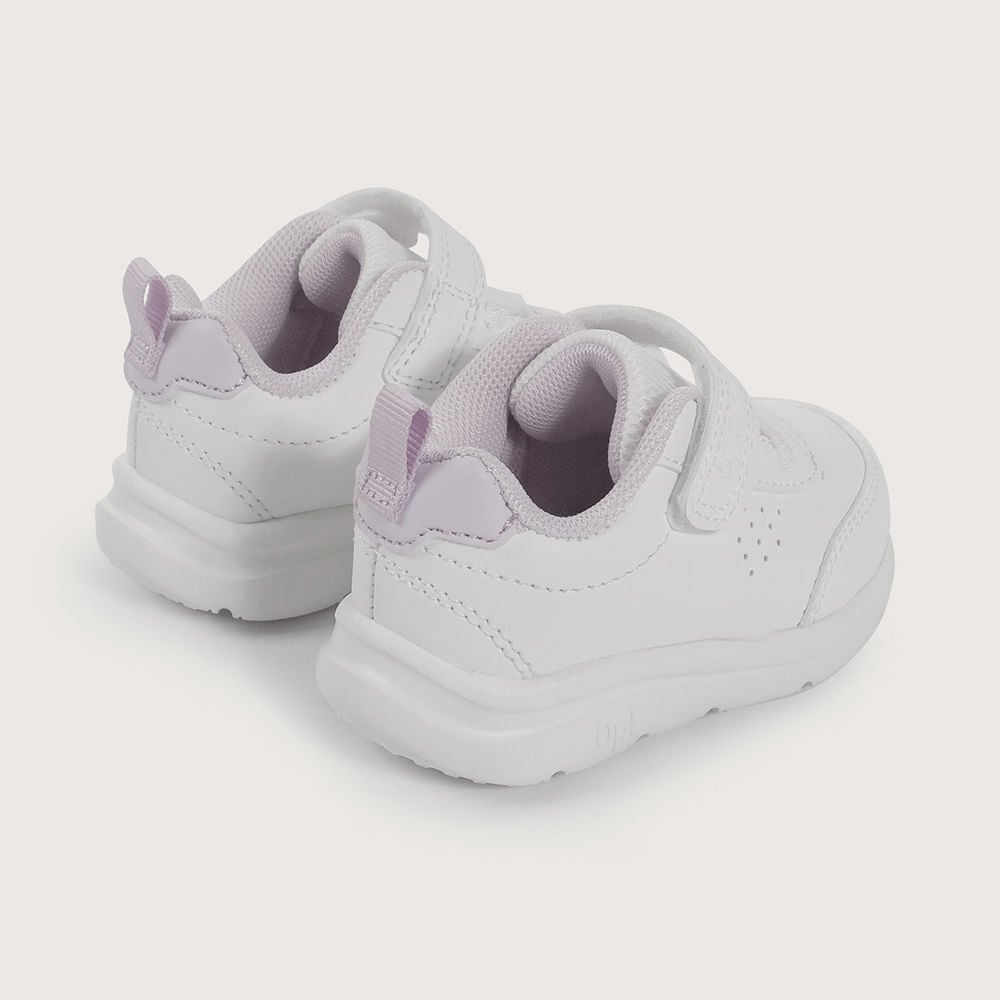 ZAPATILLA PRIMEROS PASOS DEPORTIVA BLANCA DE NIÑA OPALINE - 5