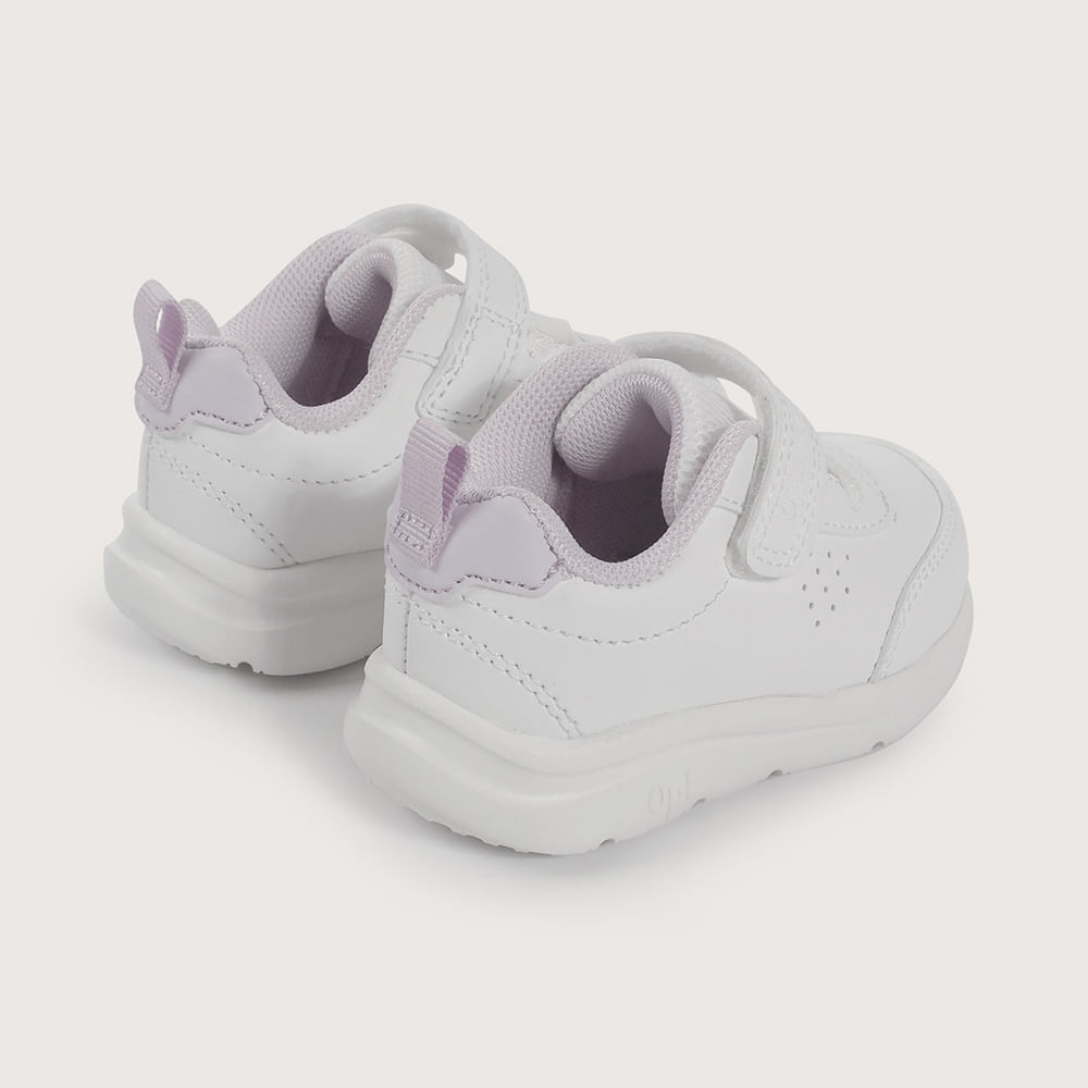 ZAPATILLA PRIMEROS PASOS DEPORTIVA BLANCA DE NIÑA OPALINE - 5