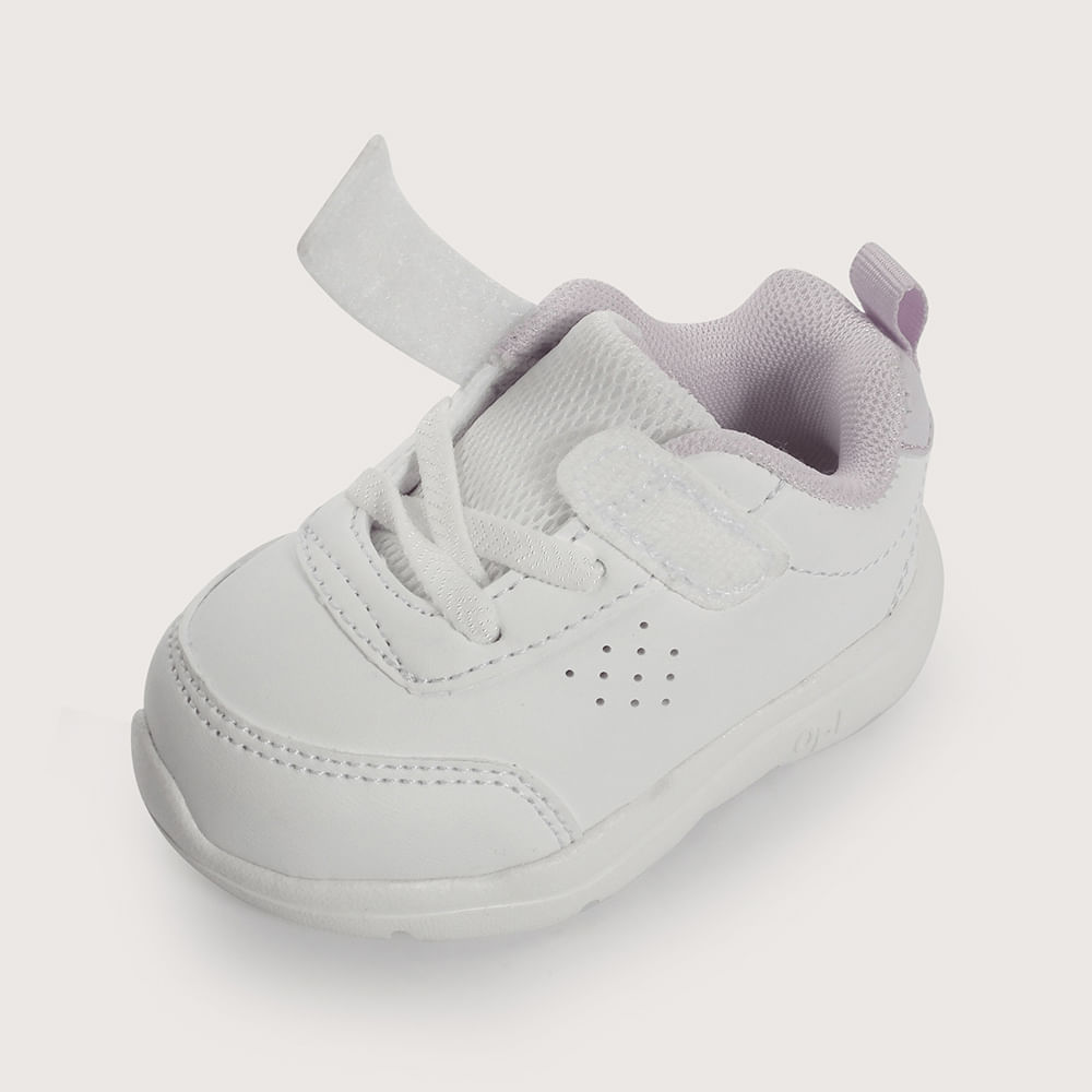 ZAPATILLA PRIMEROS PASOS DEPORTIVA BLANCA DE NIÑA OPALINE - 6