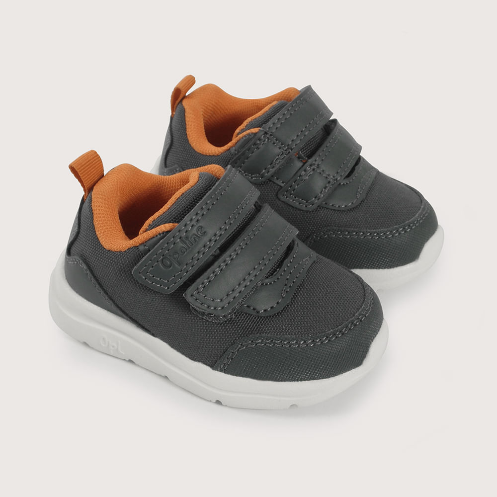 ZAPATILLA PRIMEROS PASOS DEPORTIVA GRIS DE NIÑO OPALINE - 1