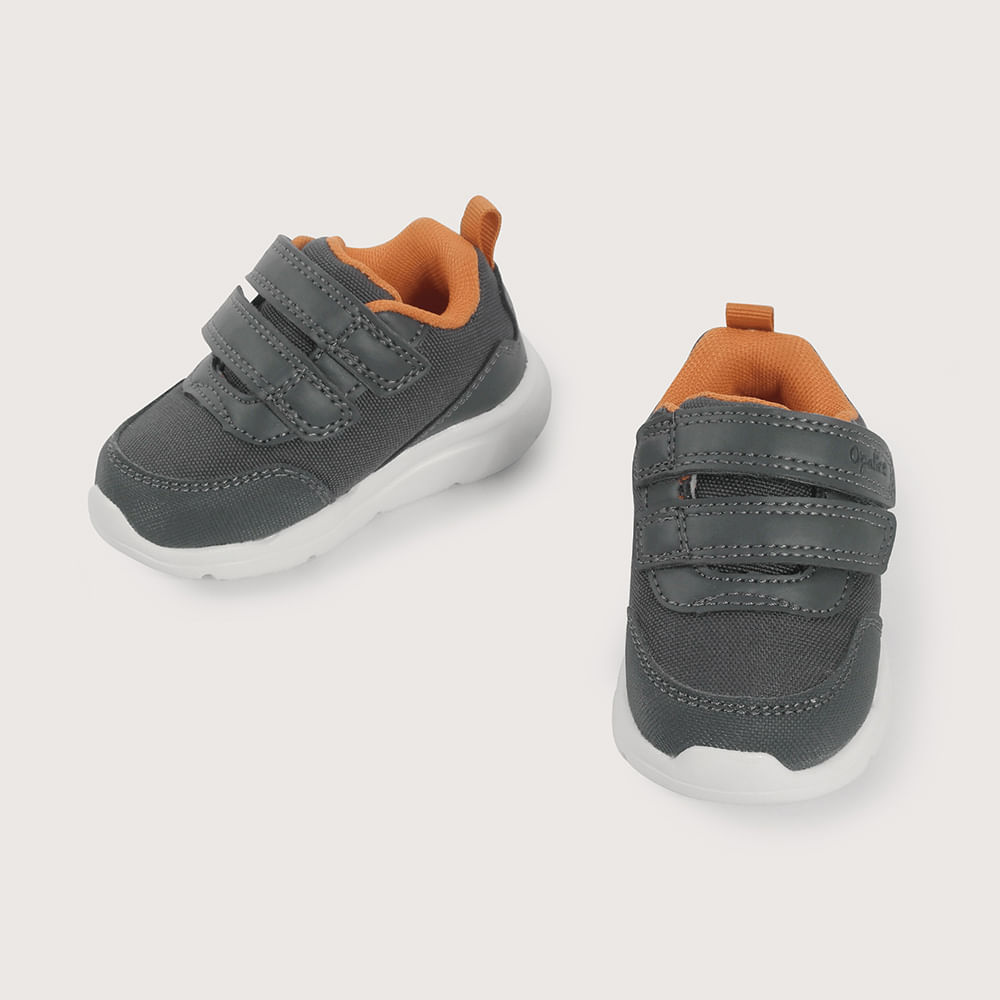 ZAPATILLA PRIMEROS PASOS DEPORTIVA GRIS DE NIÑO OPALINE - 4