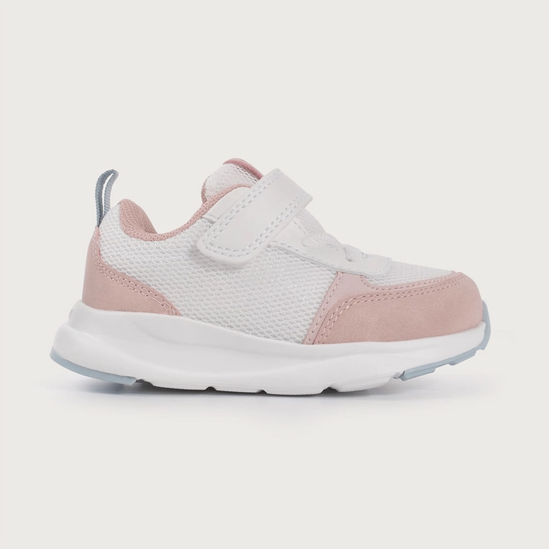 ZAPATILLA DEPORTIVA BLANCA CON VELCRO DE NIÑA OPALINE - 2