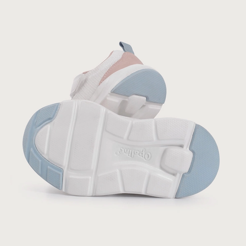 ZAPATILLA DEPORTIVA BLANCA CON VELCRO DE NIÑA OPALINE - 3