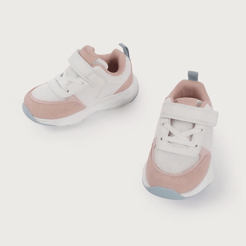 ZAPATILLA DEPORTIVA BLANCA CON VELCRO DE NIÑA OPALINE - 4
