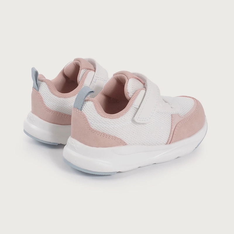 ZAPATILLA DEPORTIVA BLANCA CON VELCRO DE NIÑA OPALINE - 5