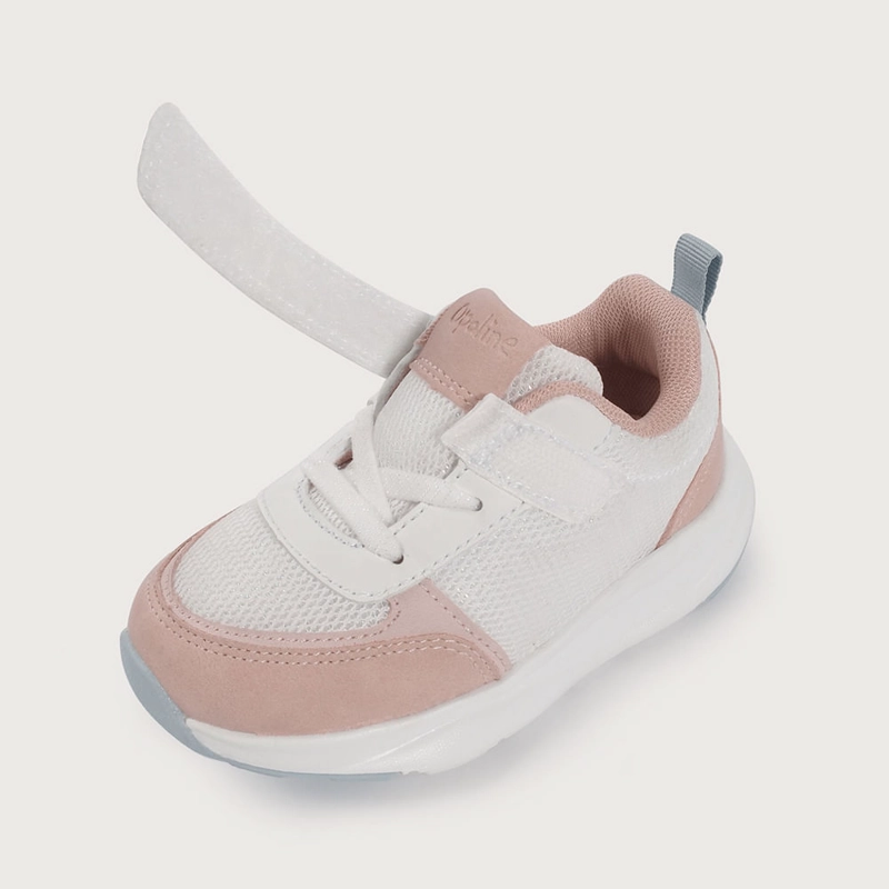 ZAPATILLA DEPORTIVA BLANCA CON VELCRO DE NIÑA OPALINE - 6