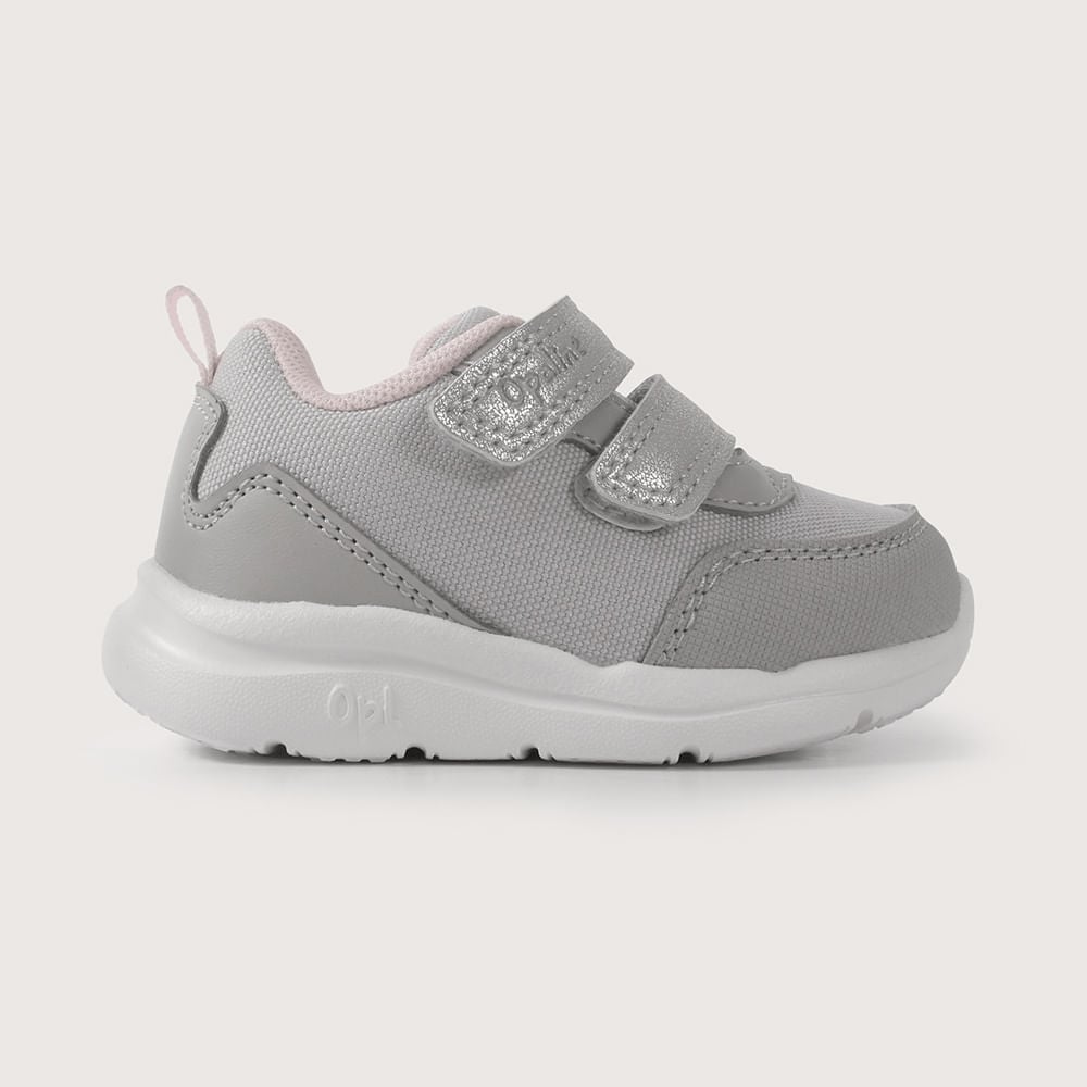 ZAPATILLA PRIMEROS PASOS DEPORTIVA GRIS DE NIÑA OPALINE - 2