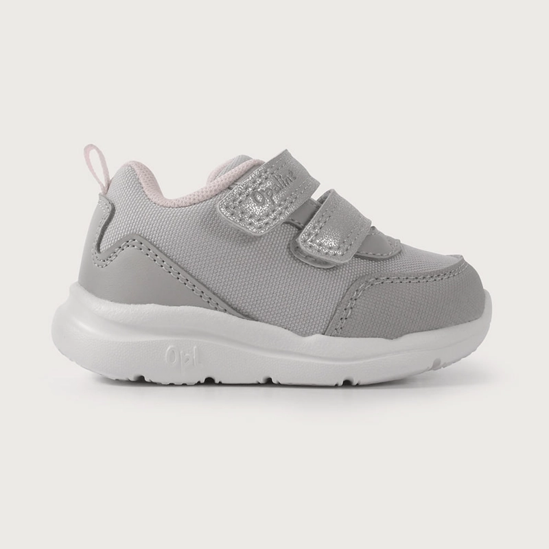 ZAPATILLA PRIMEROS PASOS DEPORTIVA GRIS DE NIÑA OPALINE - 2