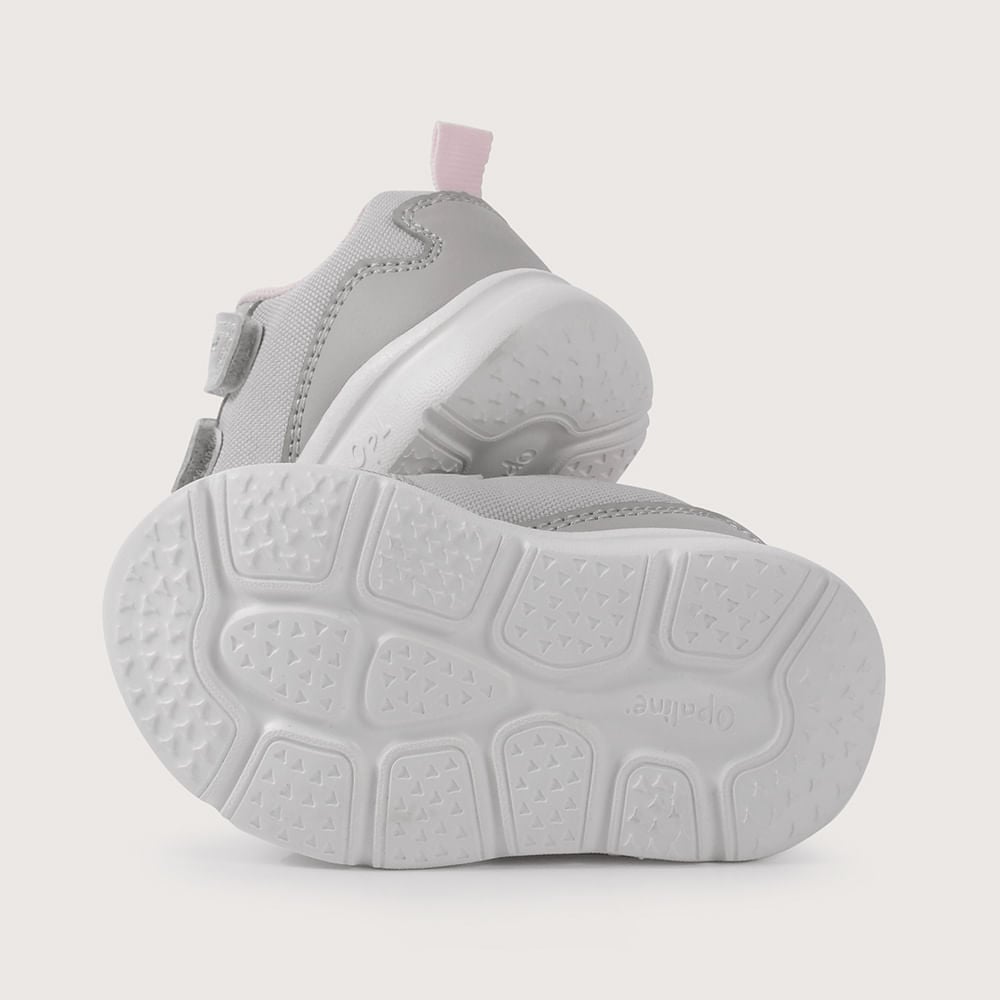 ZAPATILLA PRIMEROS PASOS DEPORTIVA GRIS DE NIÑA OPALINE - 3