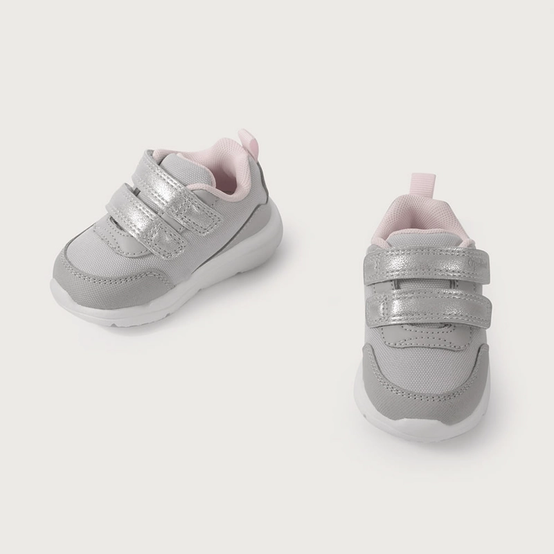 ZAPATILLA PRIMEROS PASOS DEPORTIVA GRIS DE NIÑA OPALINE - 4