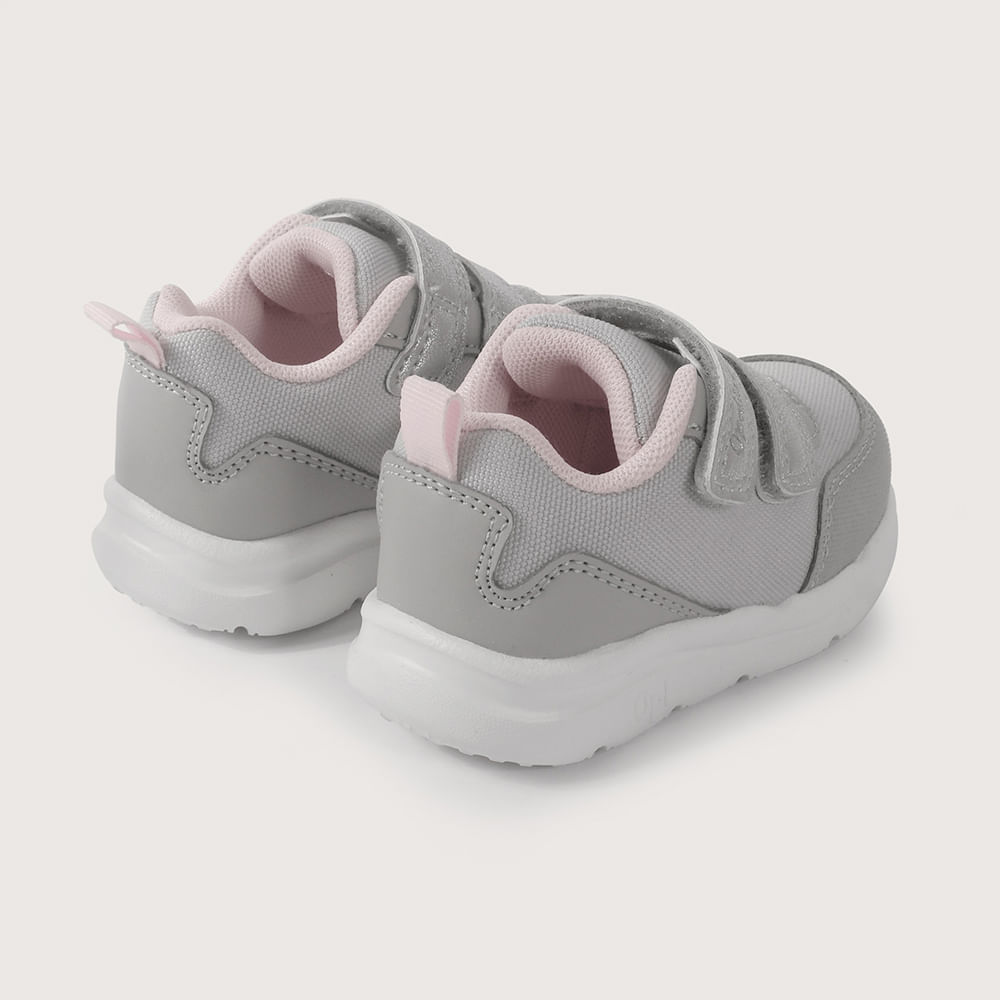 ZAPATILLA PRIMEROS PASOS DEPORTIVA GRIS DE NIÑA OPALINE - 5