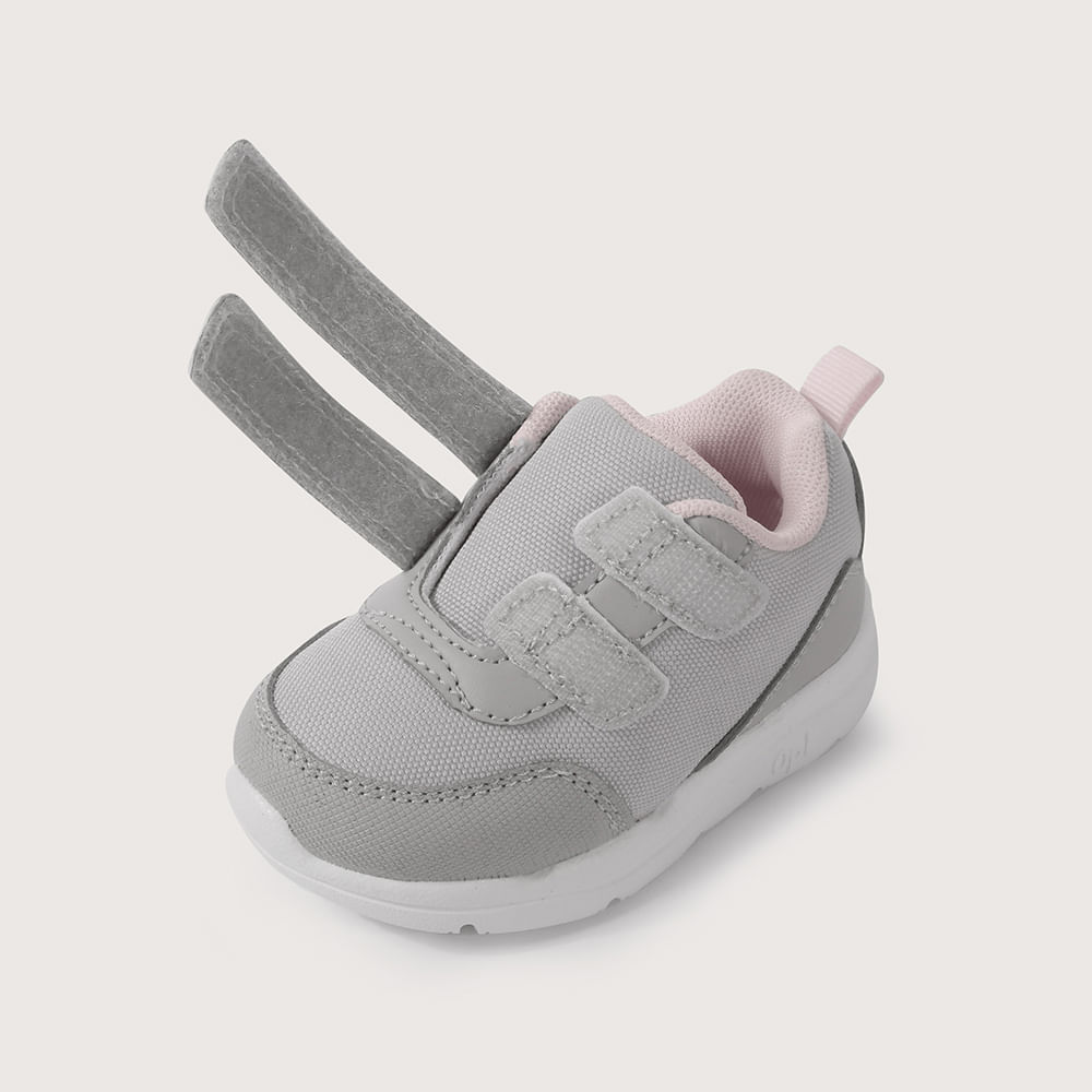 ZAPATILLA PRIMEROS PASOS DEPORTIVA GRIS DE NIÑA OPALINE - 6