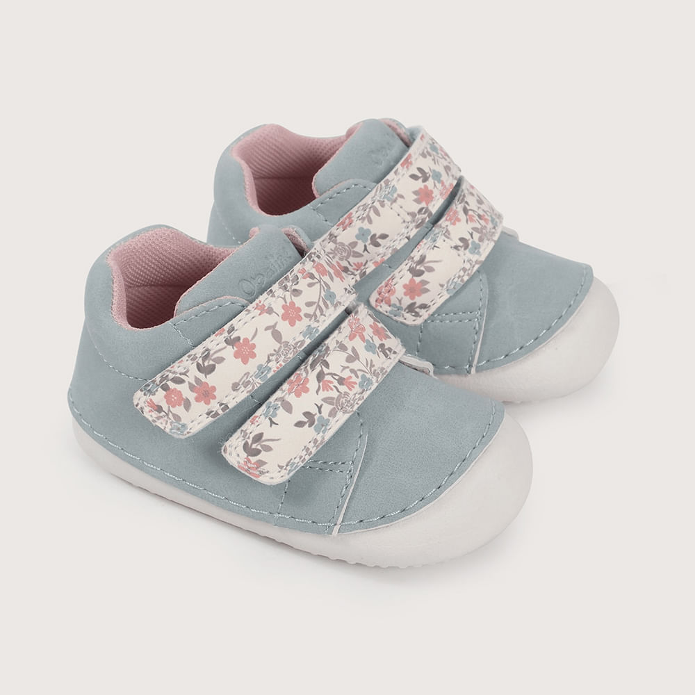 ZAPATILLA GATEADOR CELESTE DE NIÑA OPALINE - 1