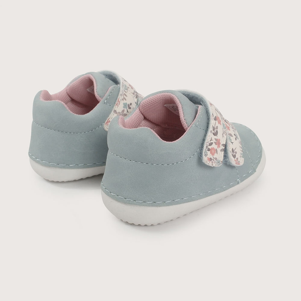 ZAPATILLA GATEADOR CELESTE DE NIÑA OPALINE - 5