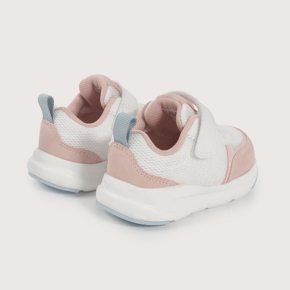 ZAPATILLA PRIMEROS PASOS DEPORTIVA BLANCA CON VELCRO DE NIÑA OPALINE - 5