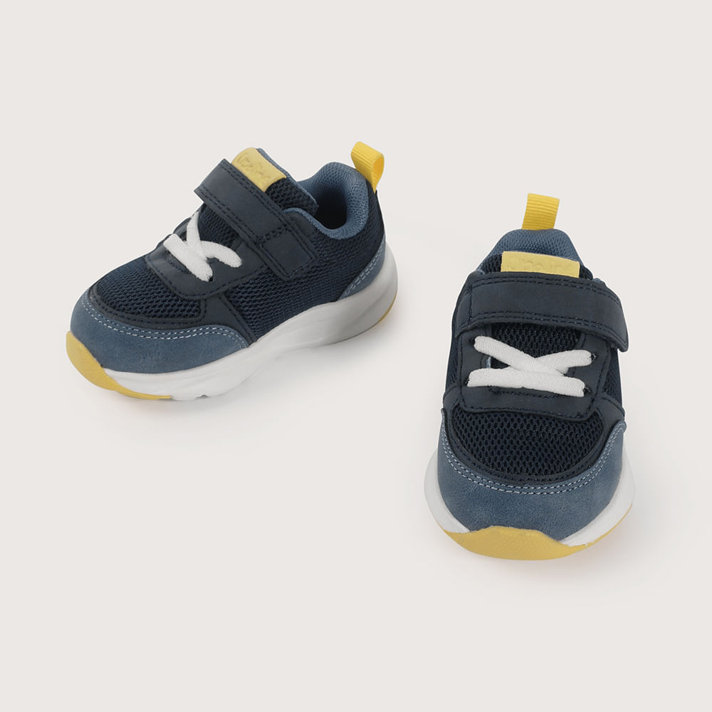 ZAPATILLA PRIMEROS PASOS DEPORTIVA AZUL DE NIÑO OPALINE - 4