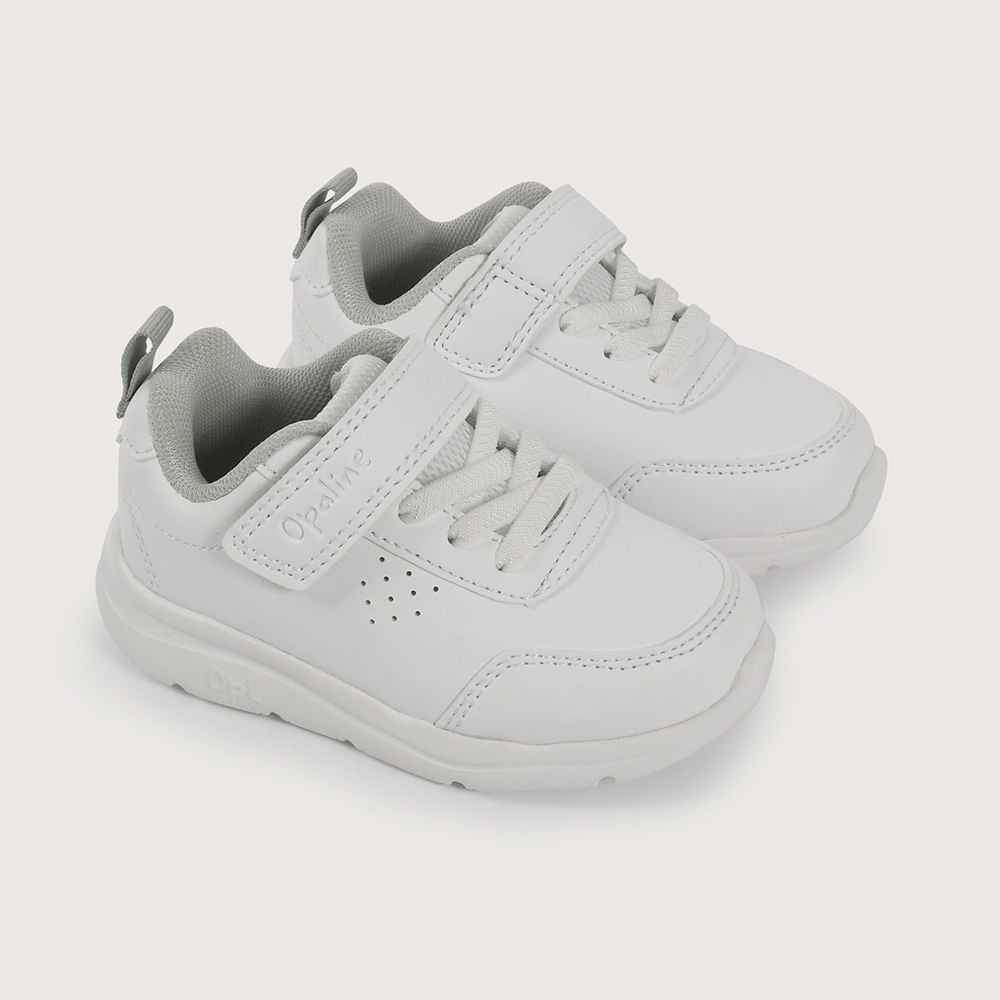 ZAPATILLA DEPORTIVA BLANCA DE NIÑO OPALINE - 1