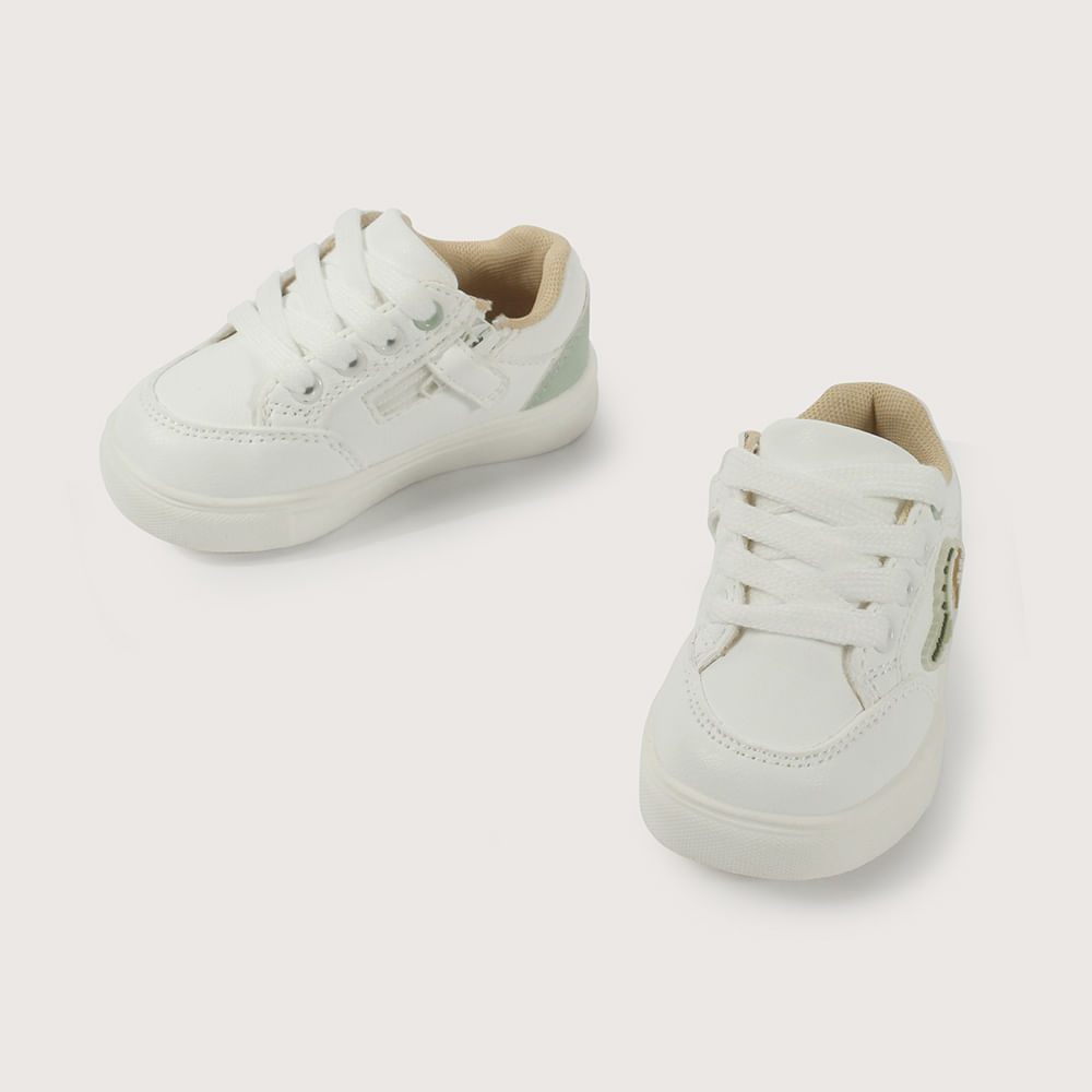 ZAPATILLA DINOSAURIO BLANCA DE NIÑO OPALINE - 4
