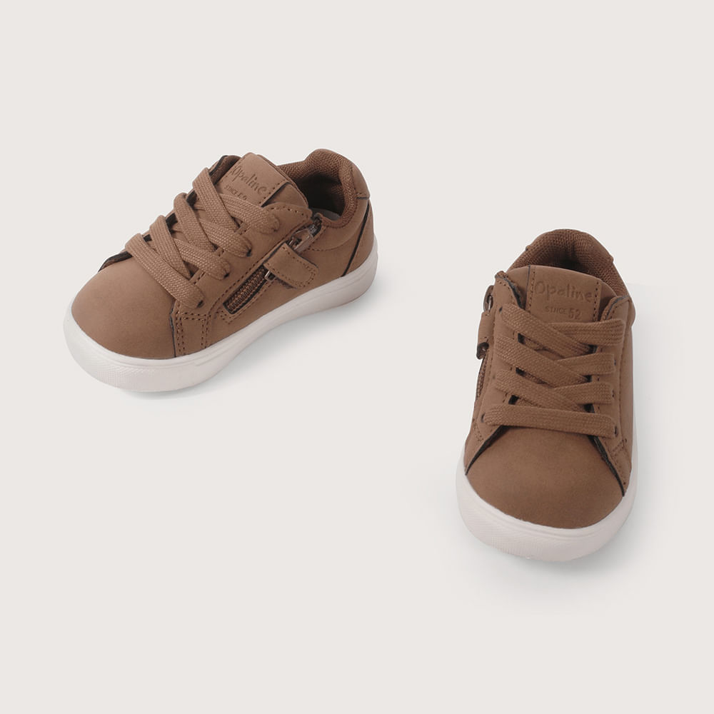 ZAPATO CAFE DE NIÑO OPALINE - 4