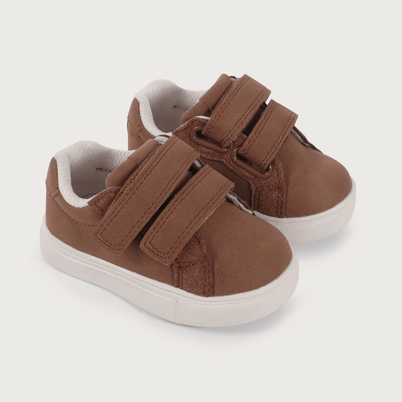 ZAPATILLOS PRIMEROS PASOS CAFE DE NIÑO OPALINE - 1