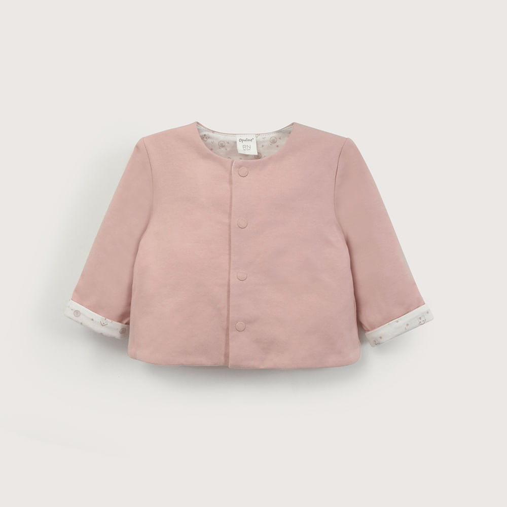 CONJUNTO POLERON Y PANTALON ROSADO DE BEBE  NIÑA OPALINE - 3