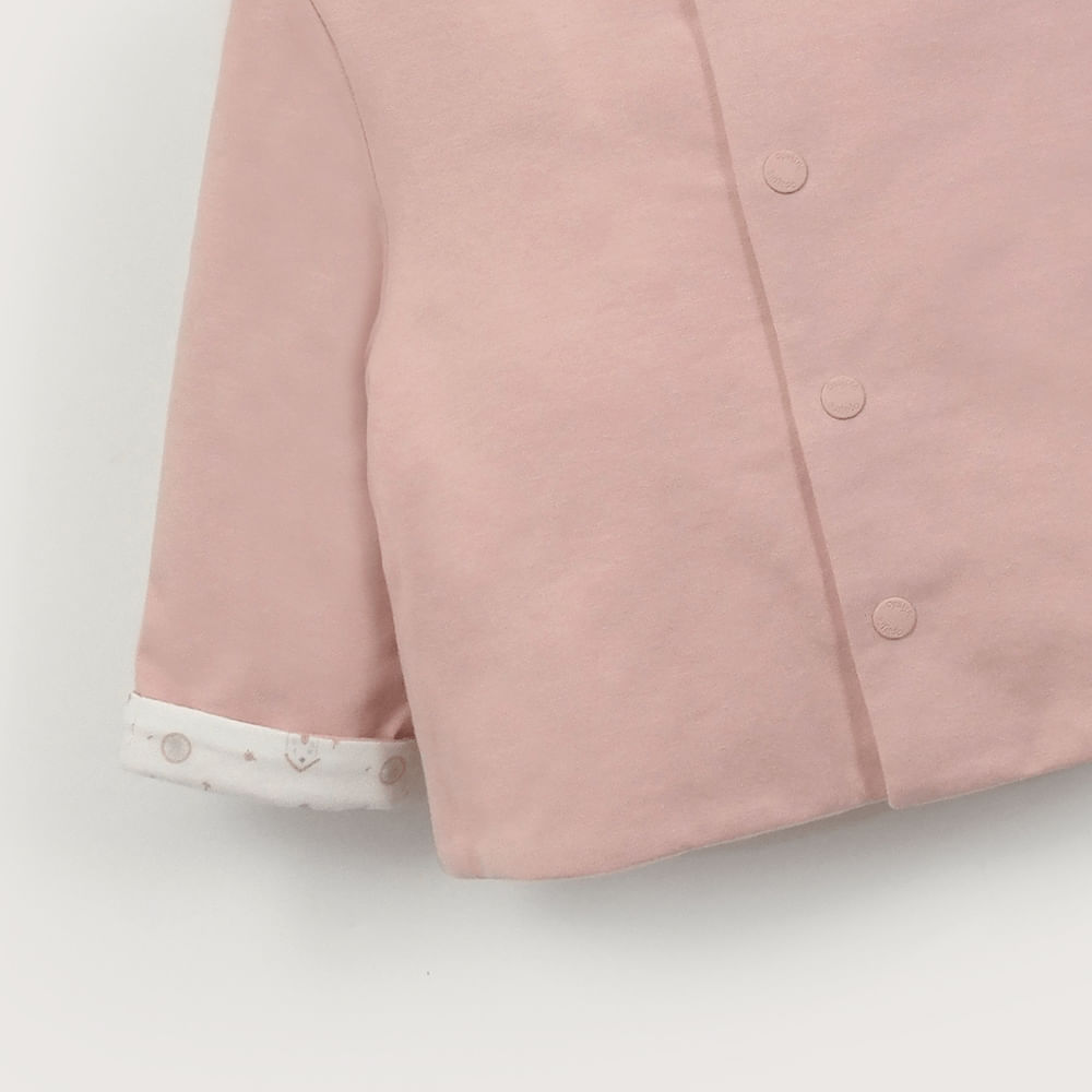 CONJUNTO POLERON Y PANTALON ROSADO DE BEBE  NIÑA OPALINE - 5