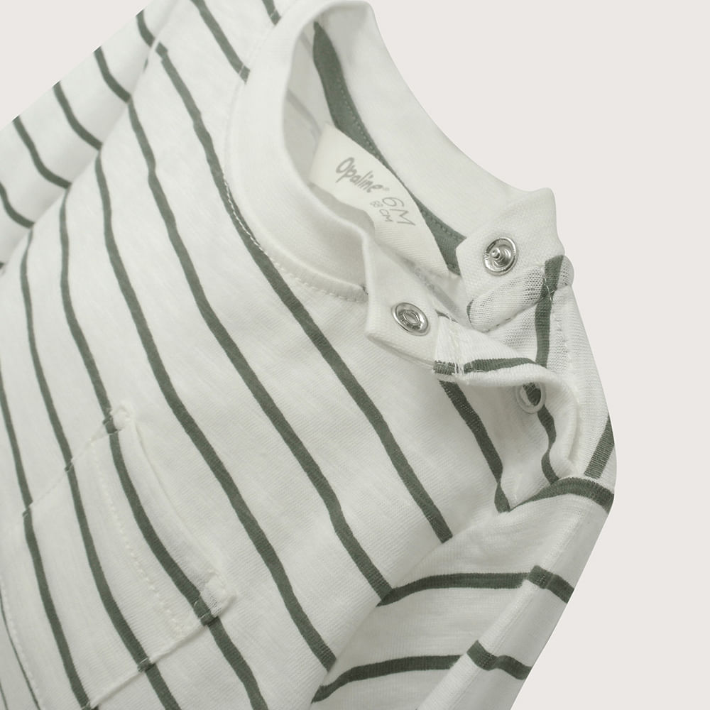 POLERA BLANCA CON RAYAS DE NIÑO OPALINE - 8