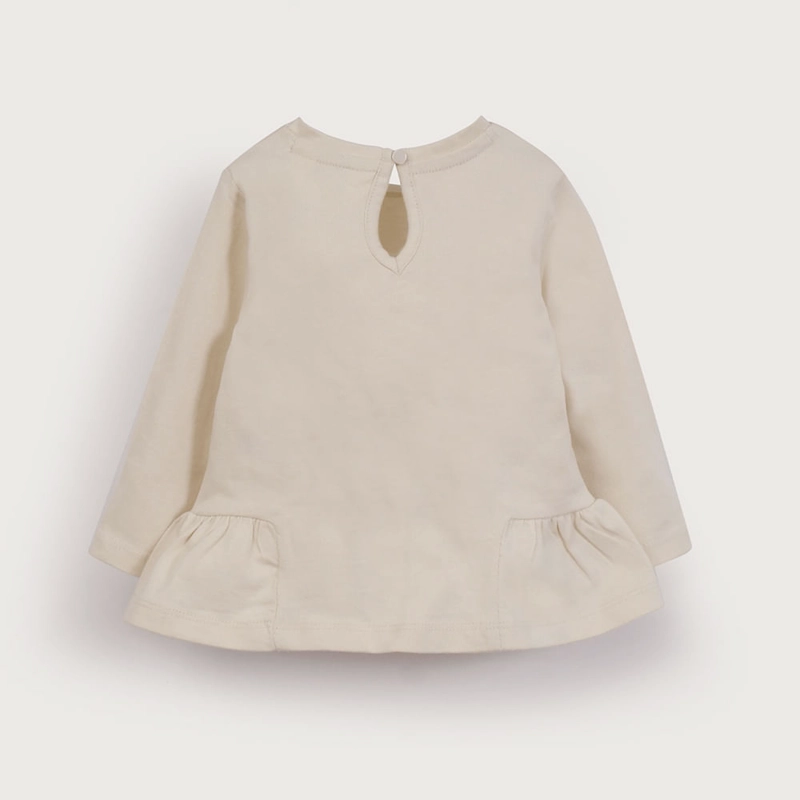 POLERA MANGA LARGA CREMA DE NIÑA OPALINE - 3