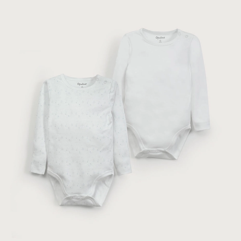PACK DE 2 BODYS ALGODON NIÑO OPALINE - 2