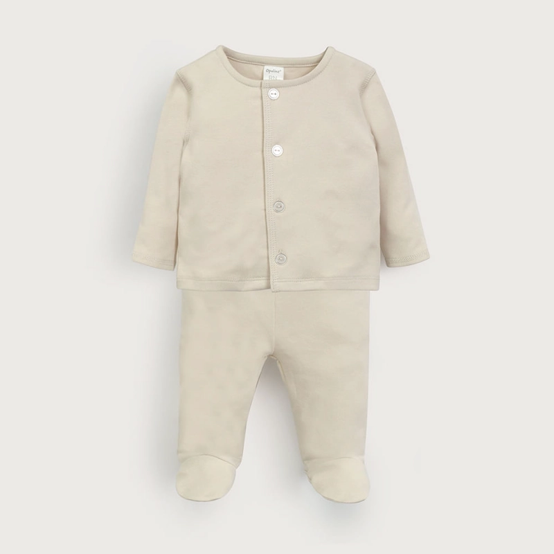 CONJUNTO CLINICA BEIGE DE BEBE  UNISEX OPALINE - 2