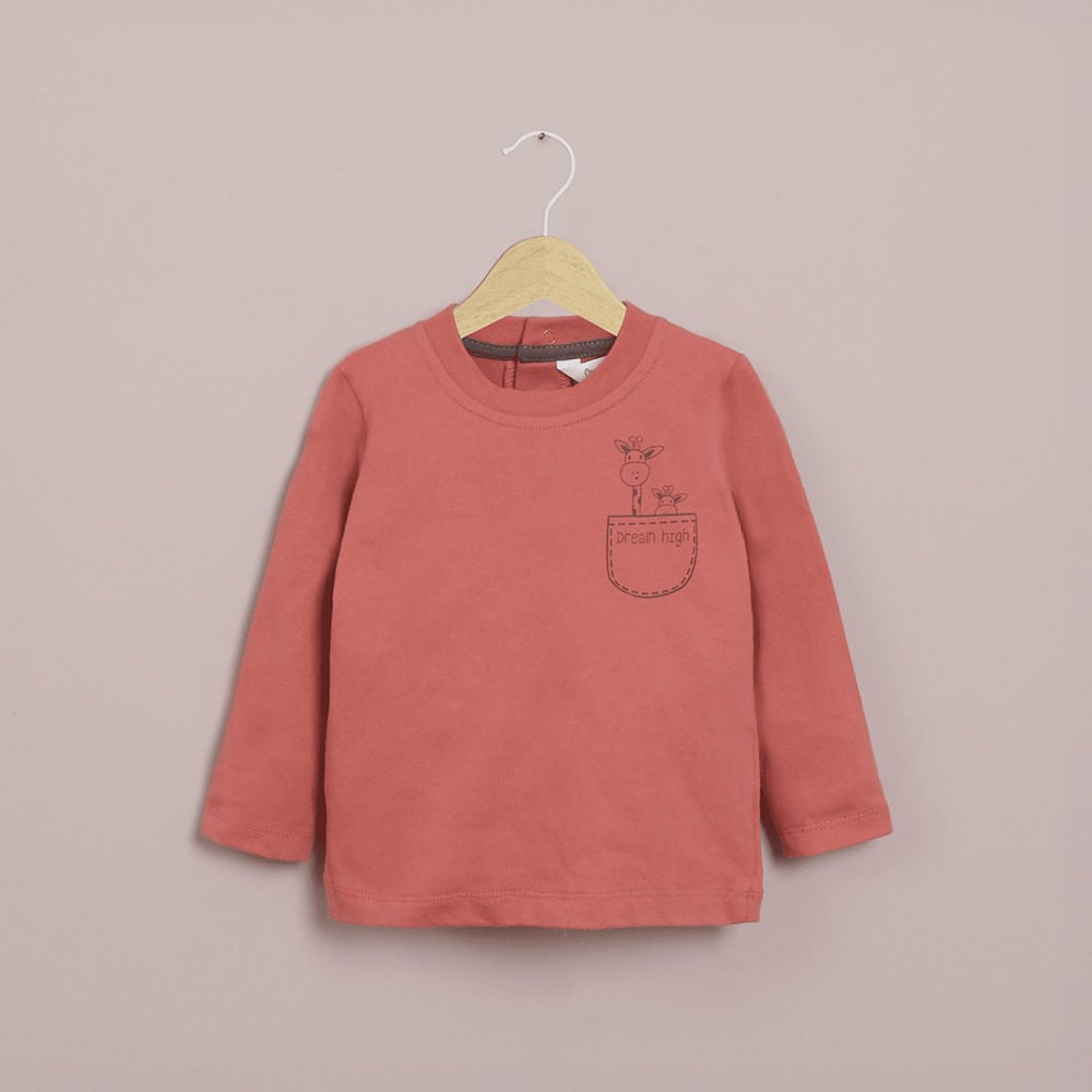 POLERA MANGA LARGA TERRACOTA DE NIÑO OPALINE - 1