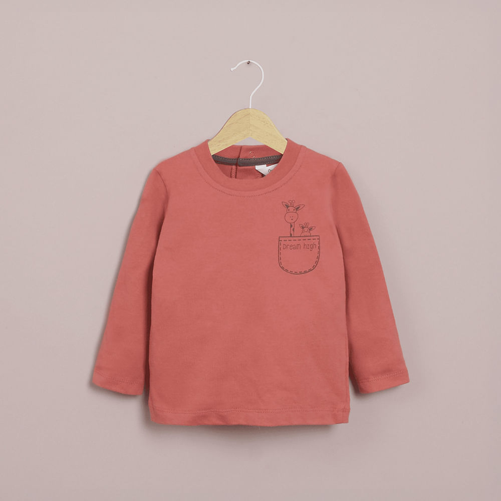 POLERA MANGA LARGA TERRACOTA DE NIÑO OPALINE - 1