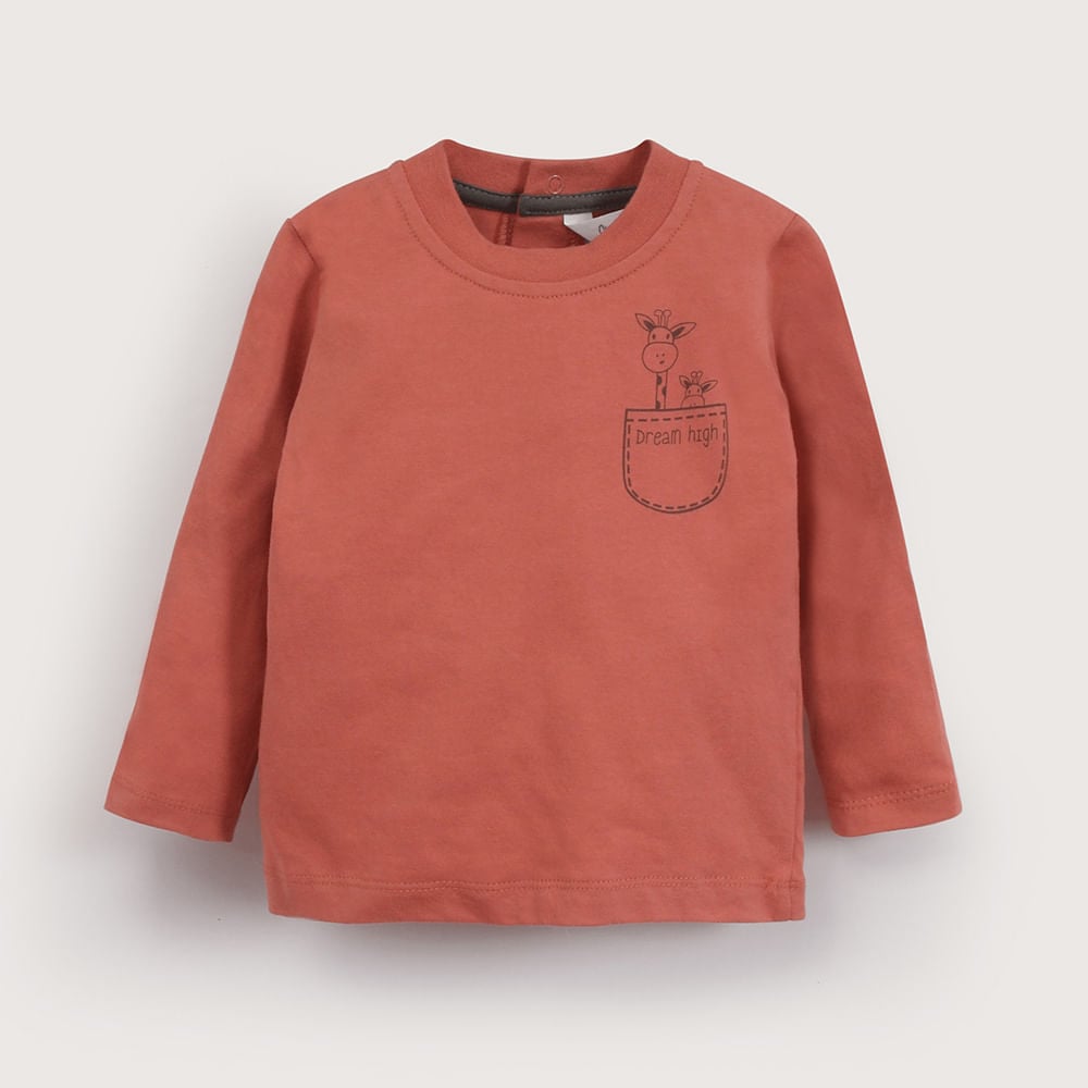 POLERA MANGA LARGA TERRACOTA DE NIÑO OPALINE - 2