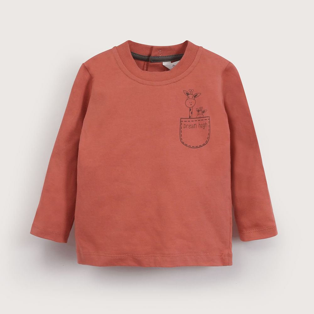 POLERA MANGA LARGA TERRACOTA DE NIÑO OPALINE - 2
