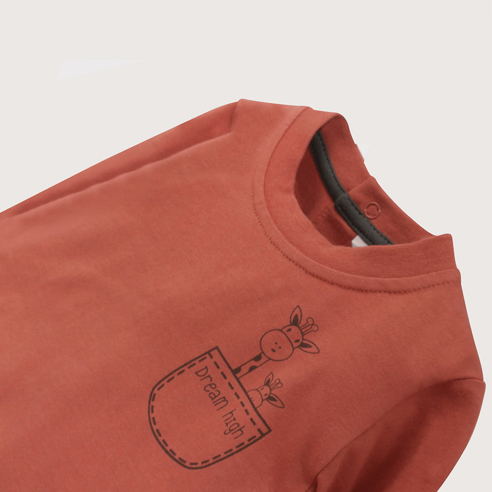 POLERA MANGA LARGA TERRACOTA DE NIÑO OPALINE - 4