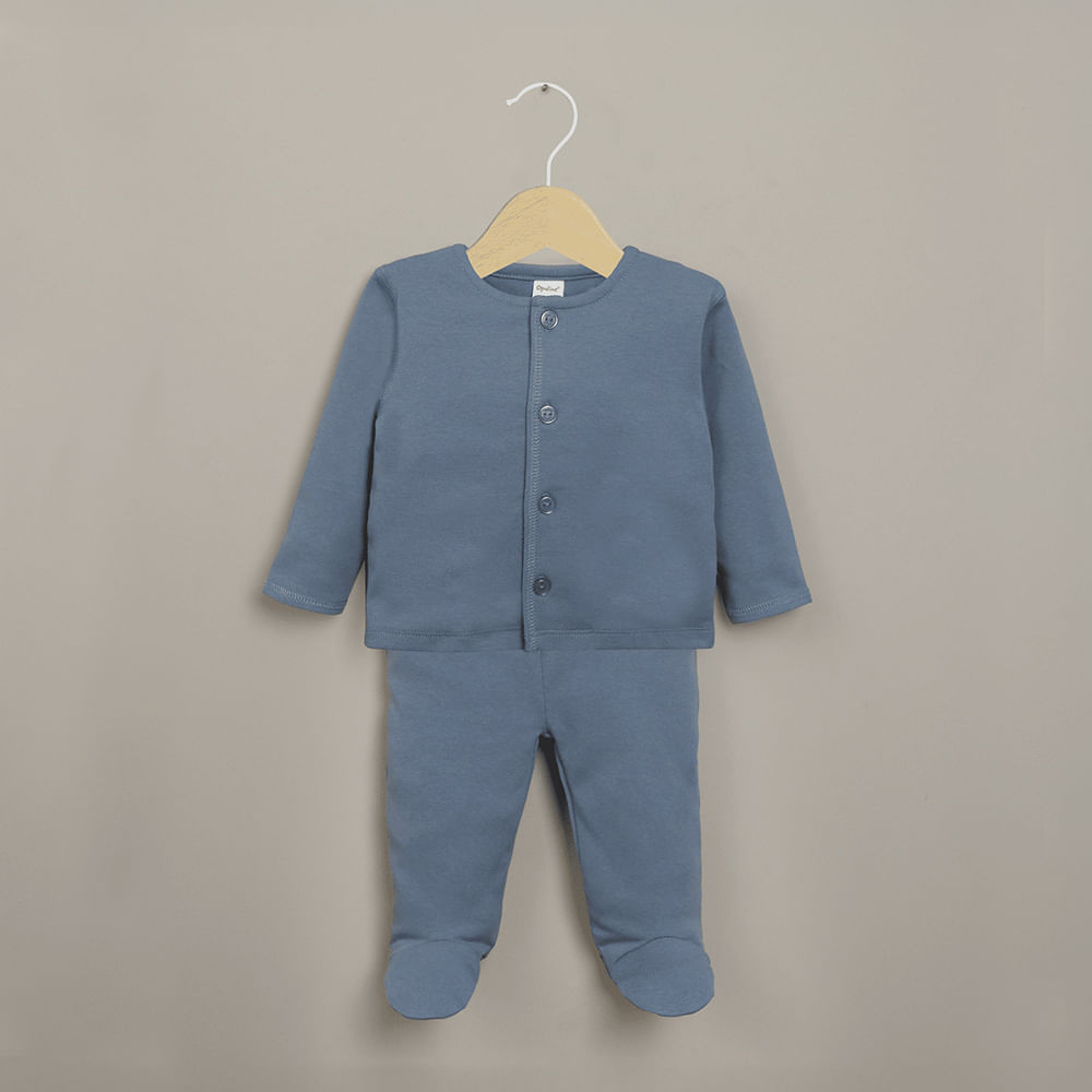 CONJUNTO CLINICA CELESTE DE BEBE  NIÑO OPALINE - 1