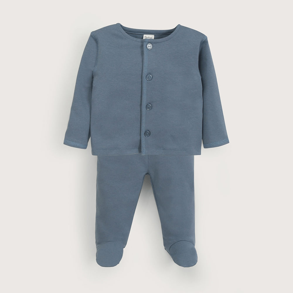 CONJUNTO CLINICA CELESTE DE BEBE  NIÑO OPALINE - 2