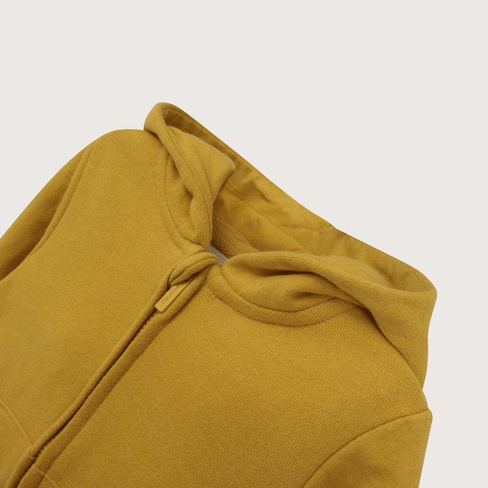 POLERON CON GORRO AMARILLO DE  NIÑO OPALINE - 4