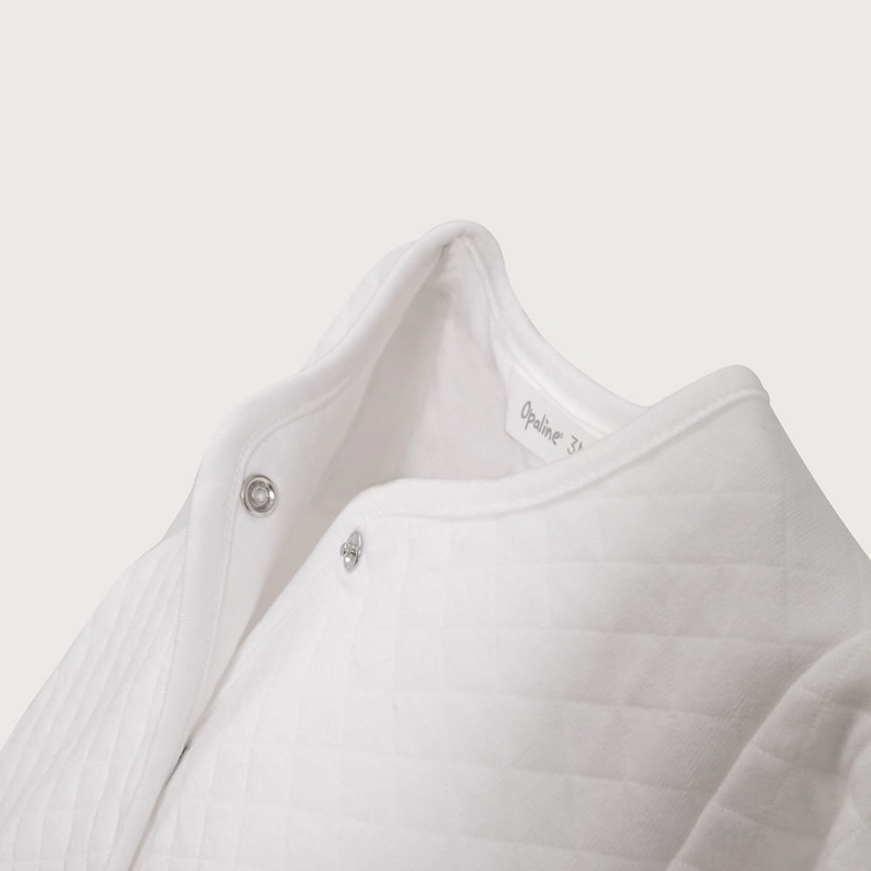 CHAQUETA QUILTED BLANCA DE BEBE  UNISEX OPALINE - 7