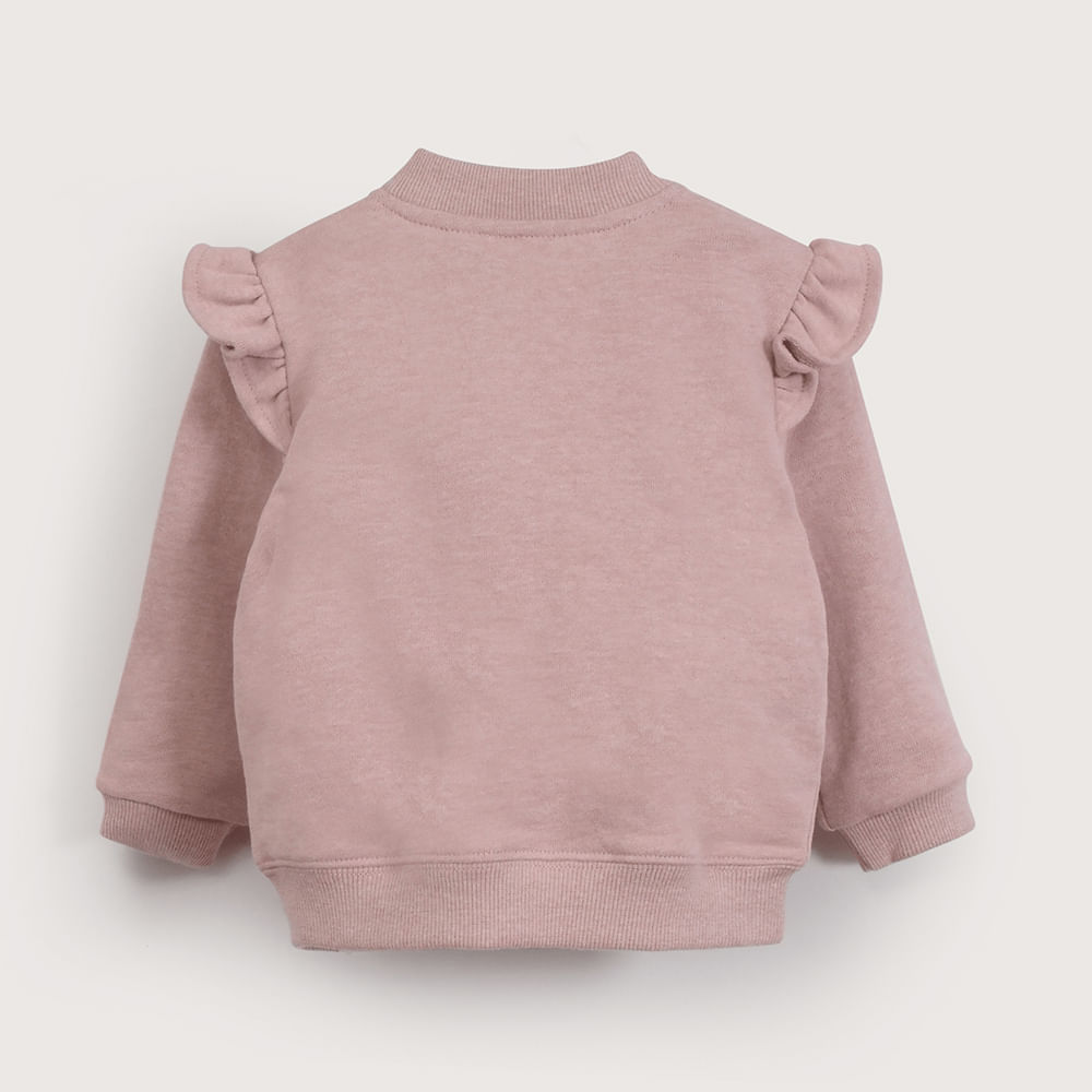 POLERON ROSADO DE NIÑA OPALINE - 6