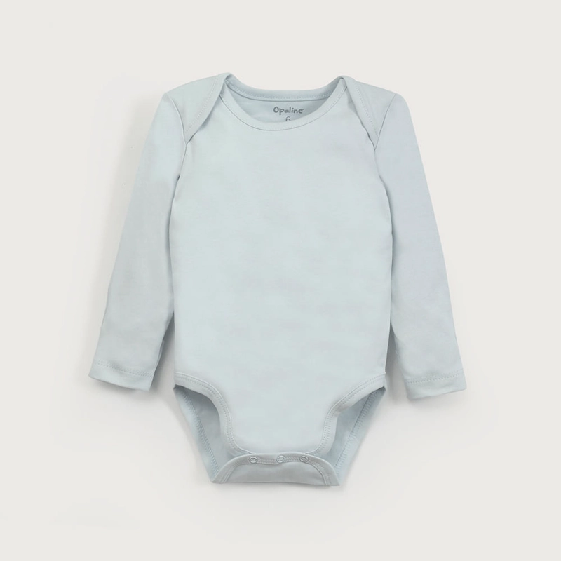 PACK DE 2 BODYS ALGODON CELESTE DE NIÑO OPALINE - 3